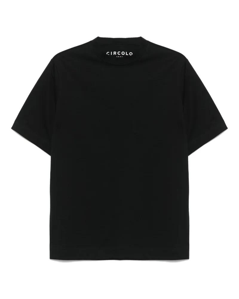 CIRCOLO 1901 Baumwoll -T -Shirt Black