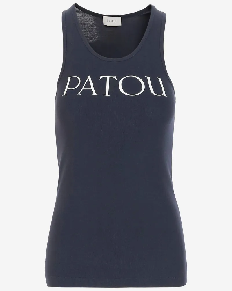 Patou Tanktop mit Logo Blue
