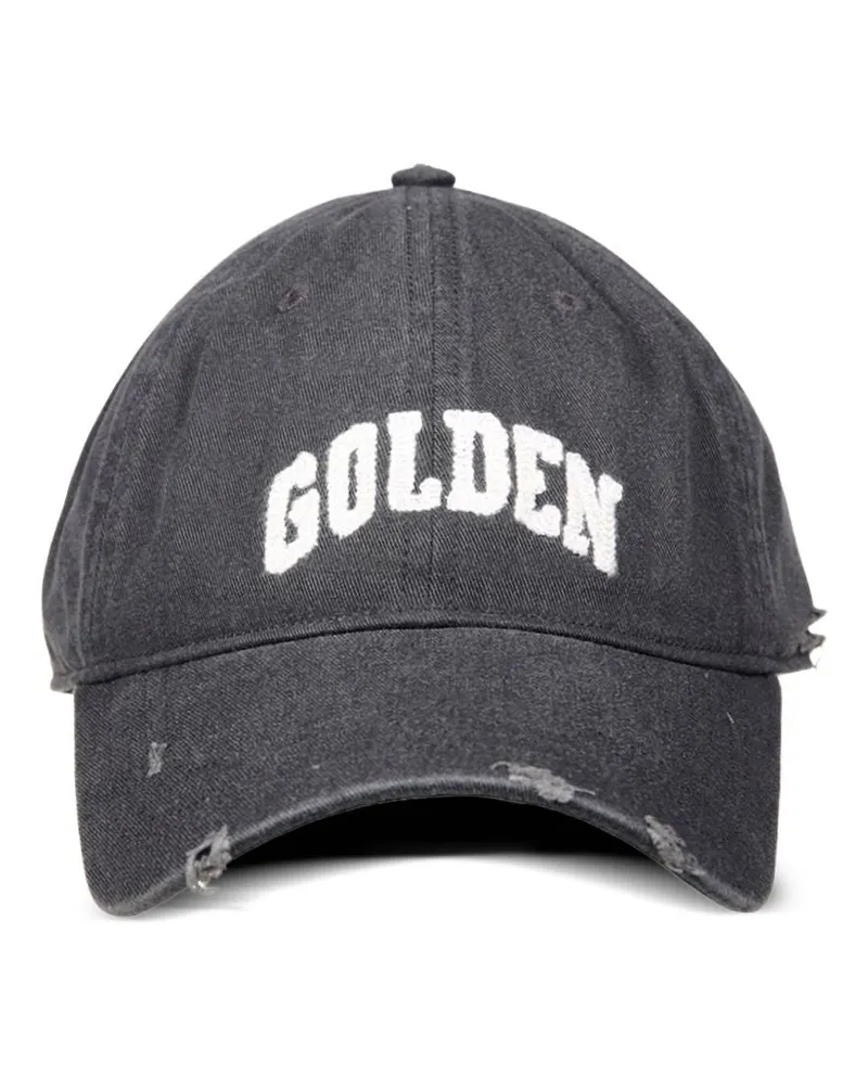 Golden Goose Baseballkappe  Logo Baumwolle Grey