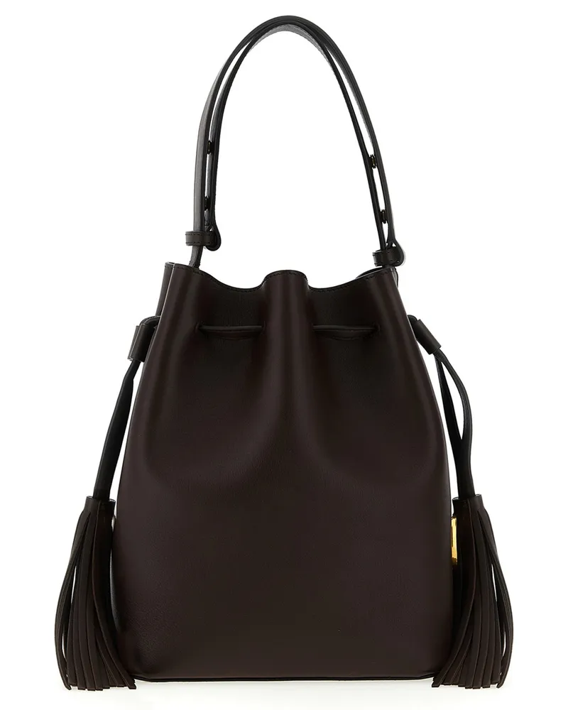 Valentino Garavani Valentino Garavani V Logo Signature Umhängetasche Brown