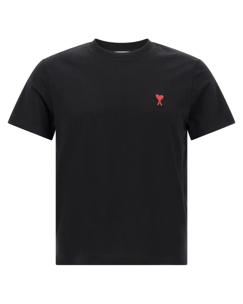 AMI Paris Ami de Coeur' T -Shirt Black