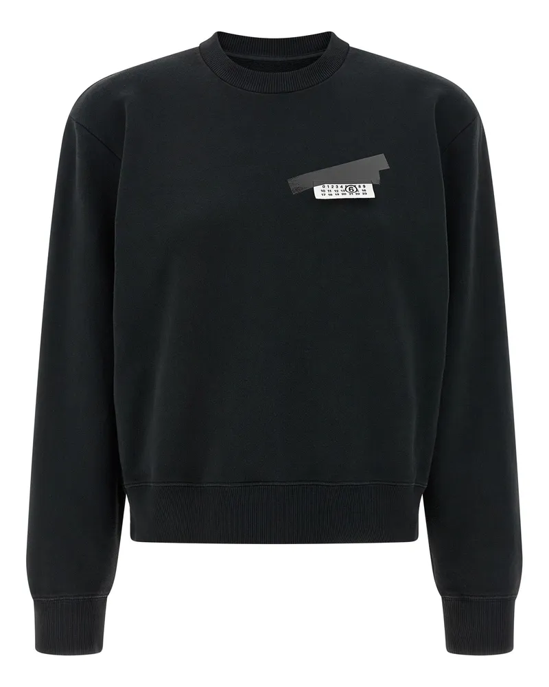 Maison Margiela Sweatshirt „Numeric Signature Mm6 Black