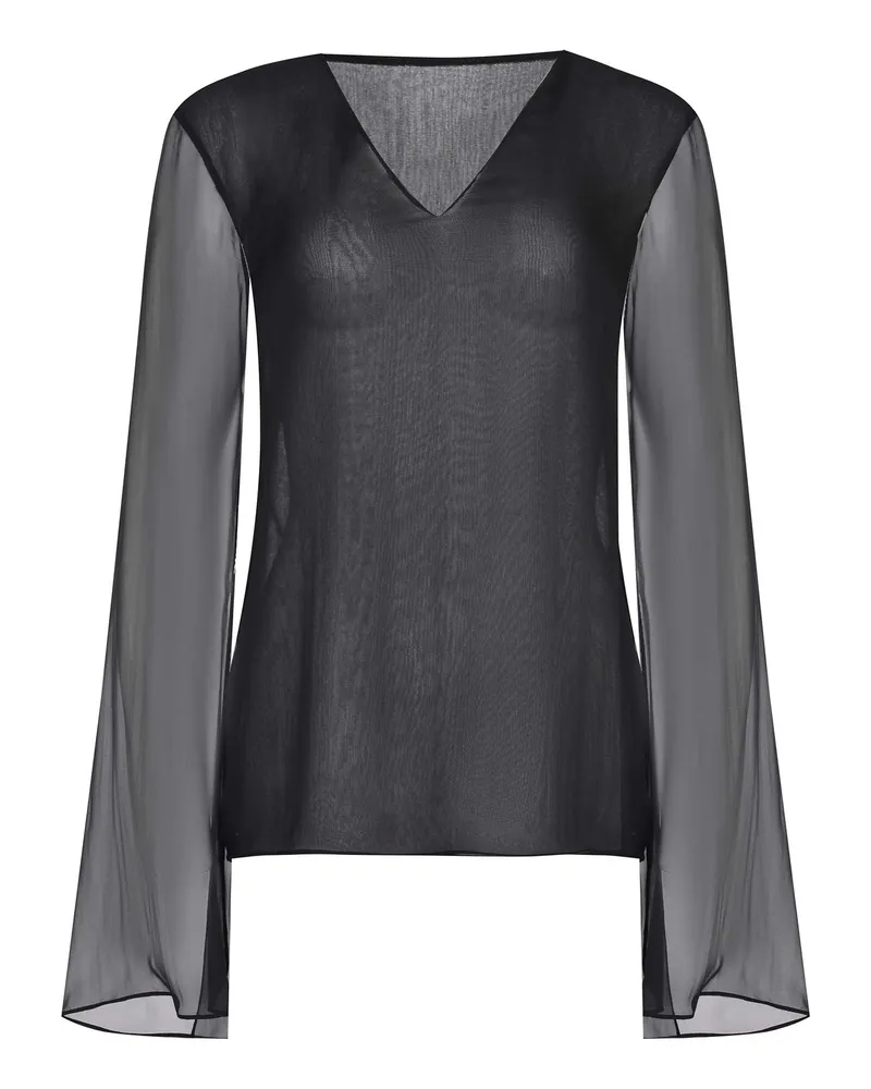 Alberta Ferretti Bluse von  aus Seide Black
