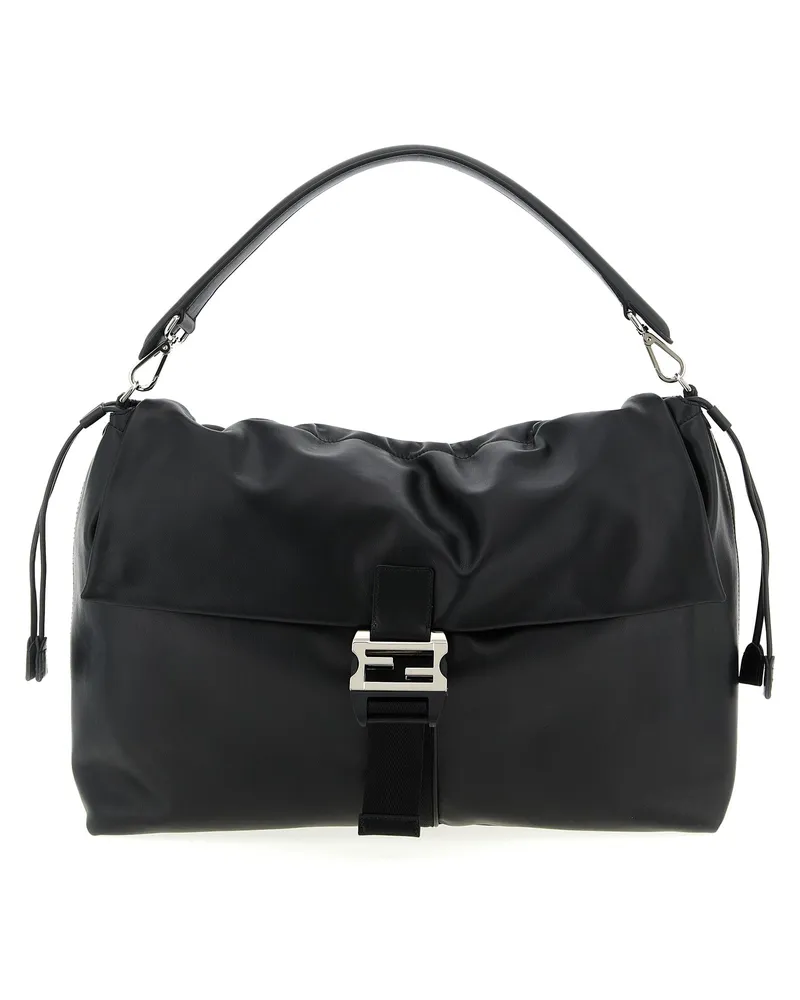Fendi Fendi Flux' Maxi-Umhängetasche Black