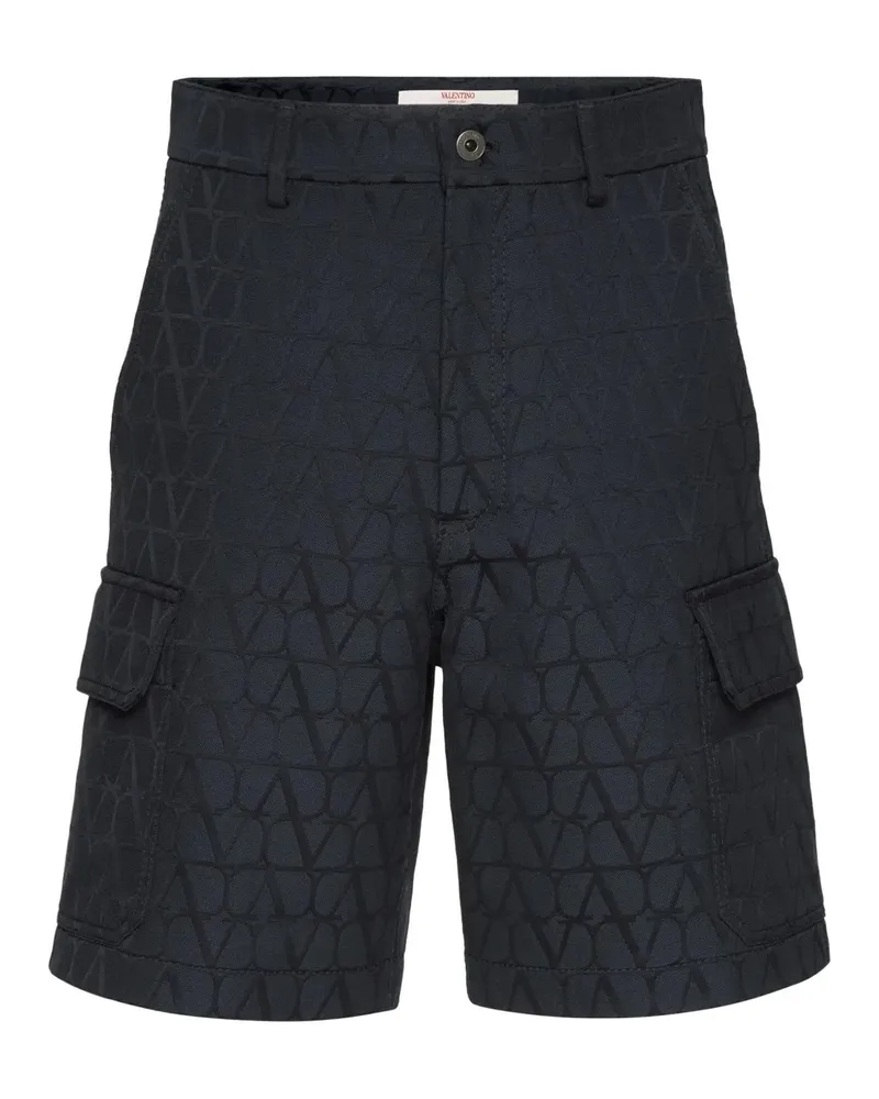 Valentino Garavani Valentino Garavani Toile Ikonograph Shorts Blue