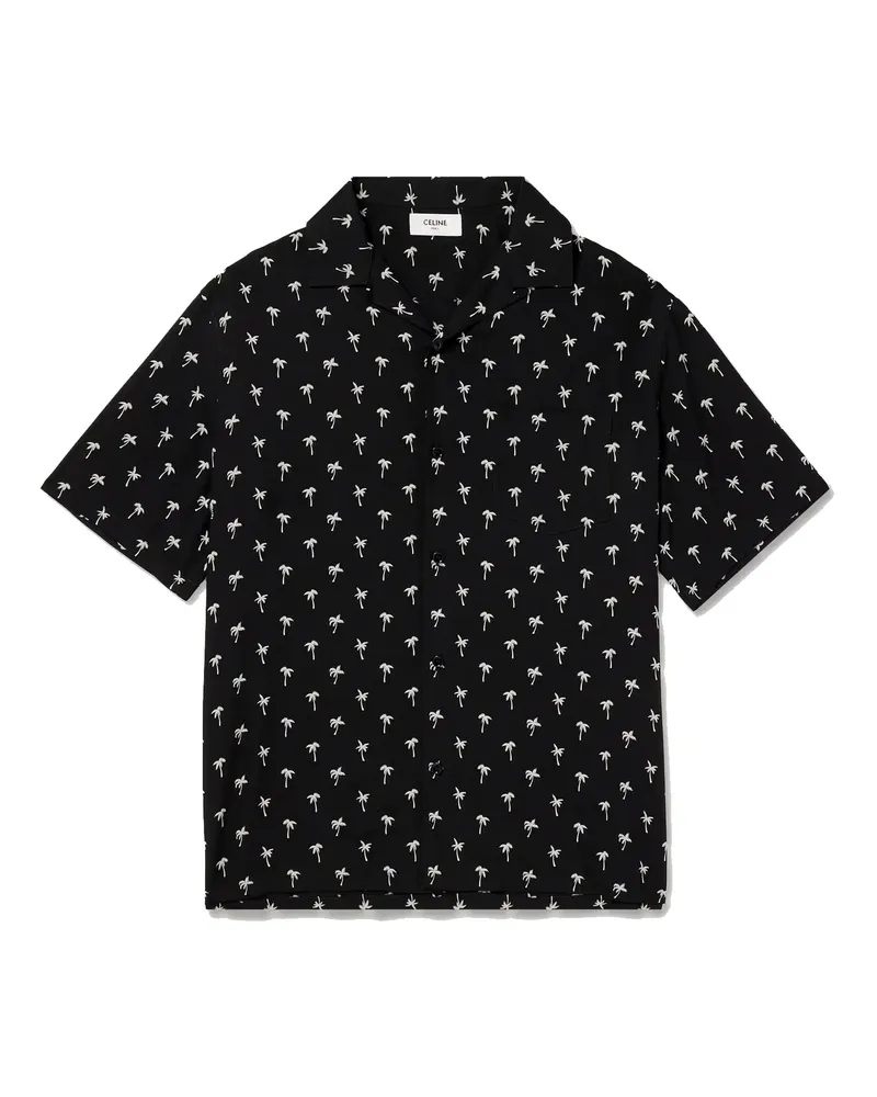 Celine Hawaiian Shirt Black