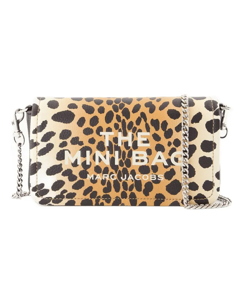 Marc Jacobs Der Mini -Umhängetasche  Leder Leopard Schwarz