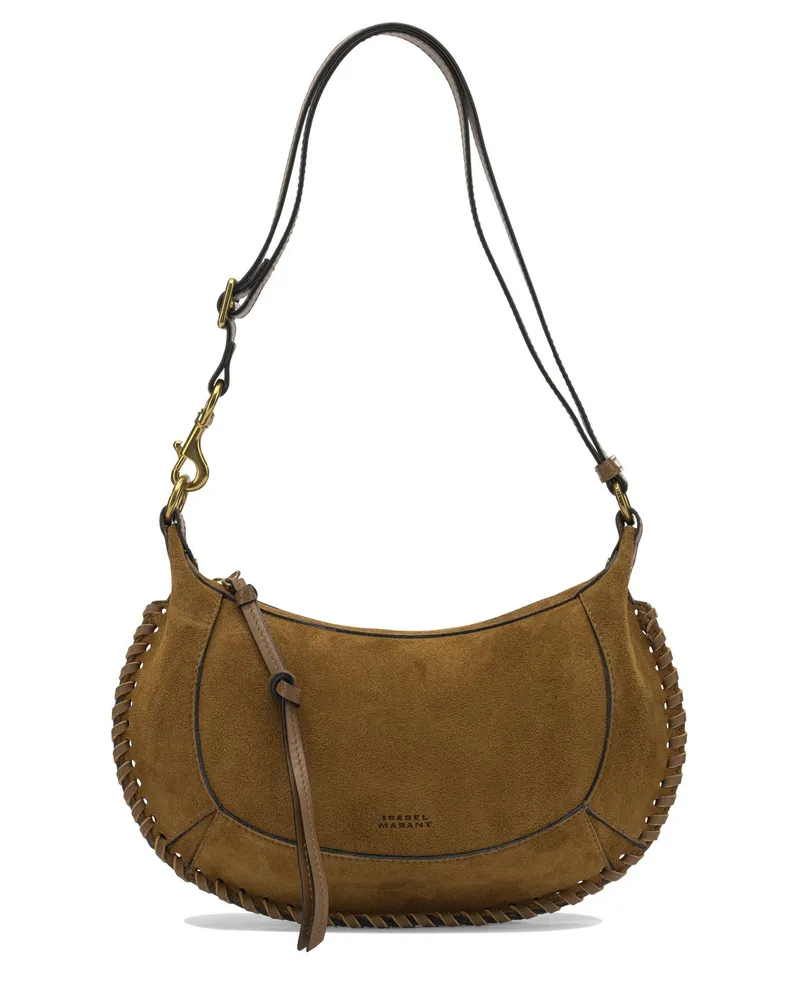Isabel Marant Kleine Umhängetasche „Oskan Moon“ von Brown