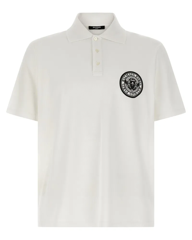 Balmain Coin' Polo -Hemd White