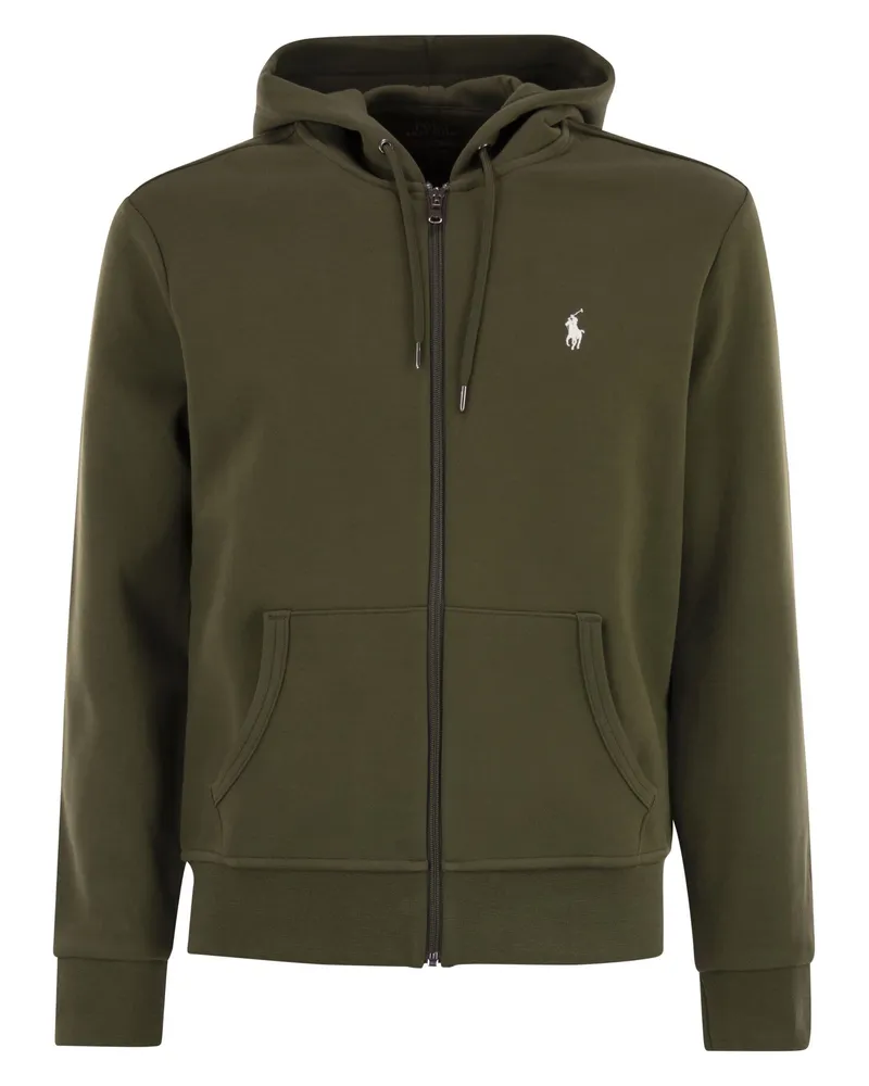 Ralph Lauren Hoodie mit Reißverschluss Olive