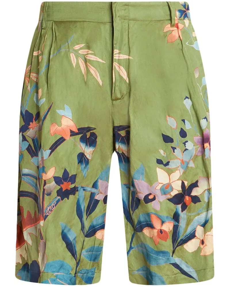 Etro gedruckte Shorts Green