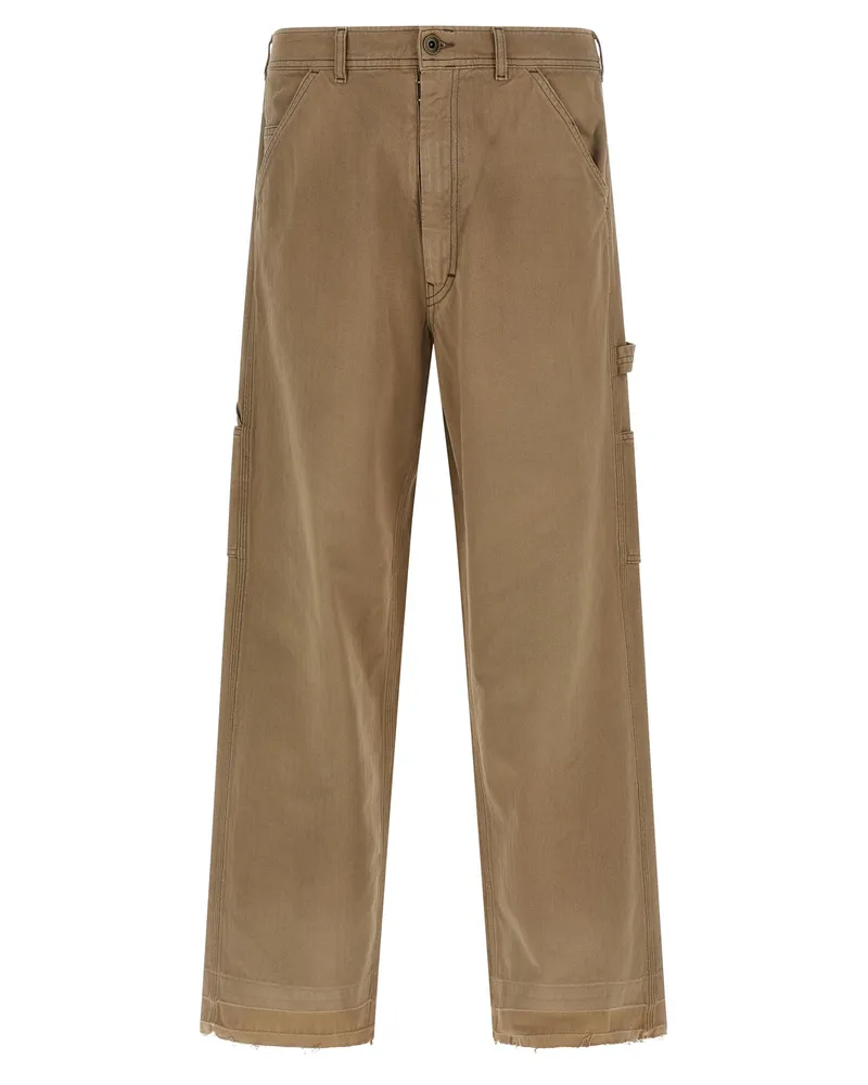 Maison Margiela Fischgrätenhose Beige