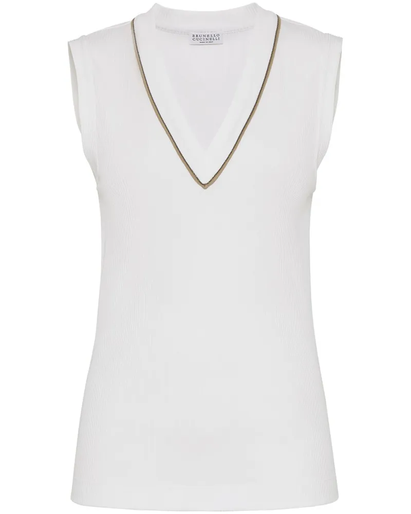 Brunello Cucinelli Cotton gegen Nackenoberteil White