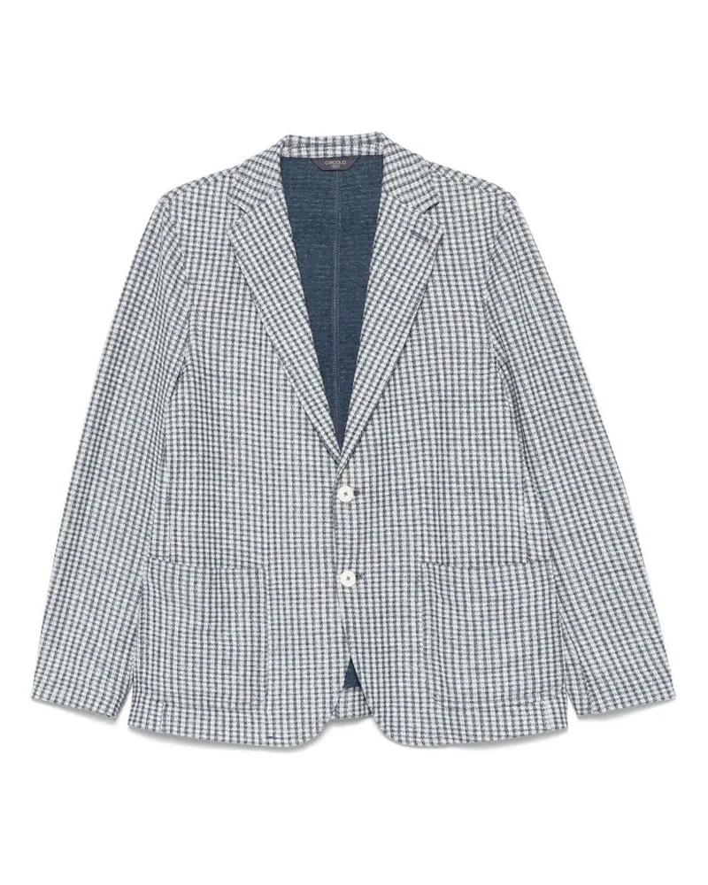 CIRCOLO 1901 Baumwoll- und Leinenmischjacke Blue