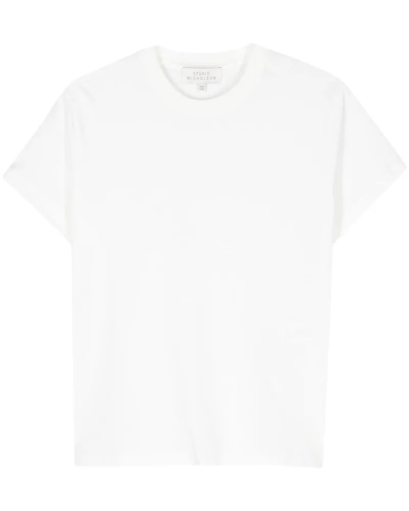 Studio Nicholson Baumwoll -T -Shirt White