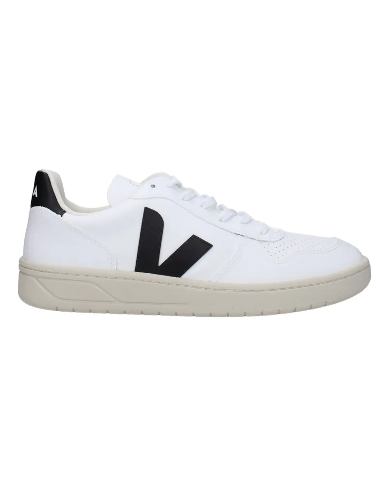 VEJA Sneakers V 10 Herren Eco Leder weiß/schwarz -