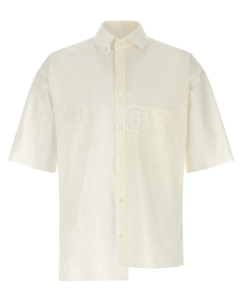 Maison Margiela Bi-Material-Hemd White