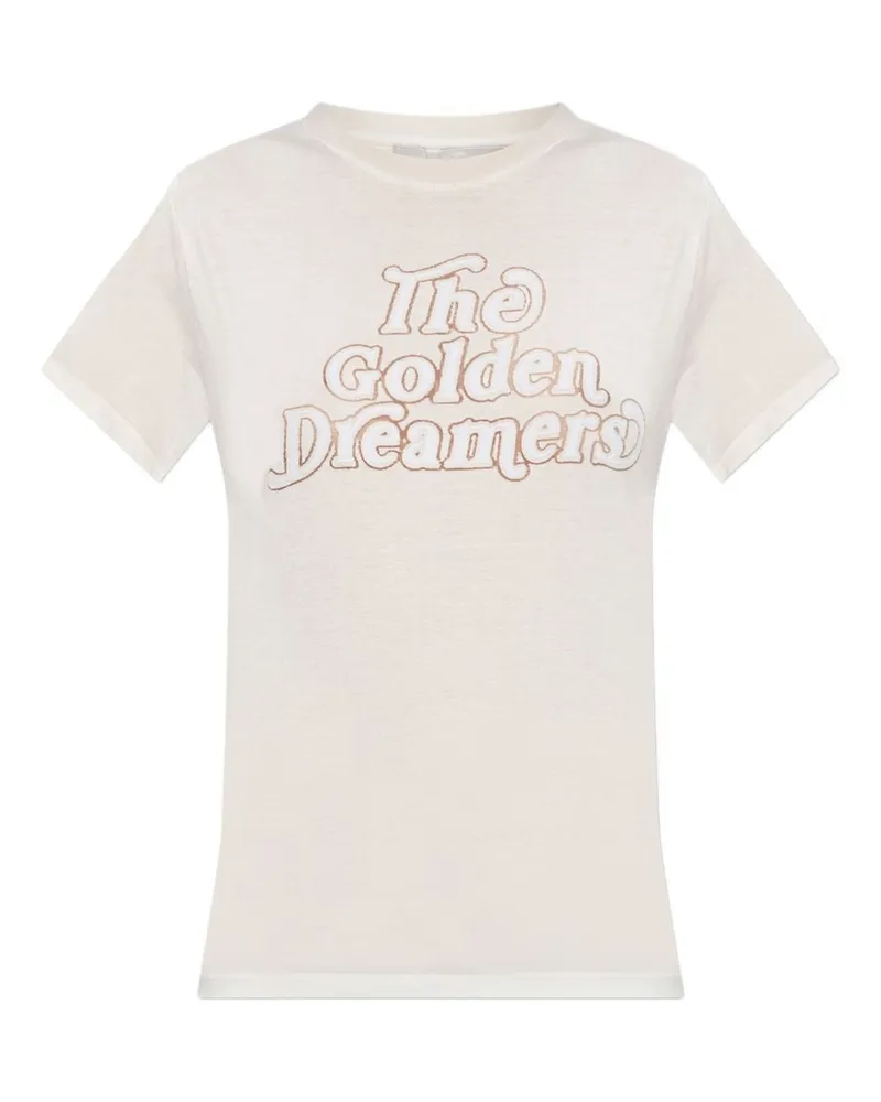 Golden Goose Golden Gans Baumwoll -T -Shirt White