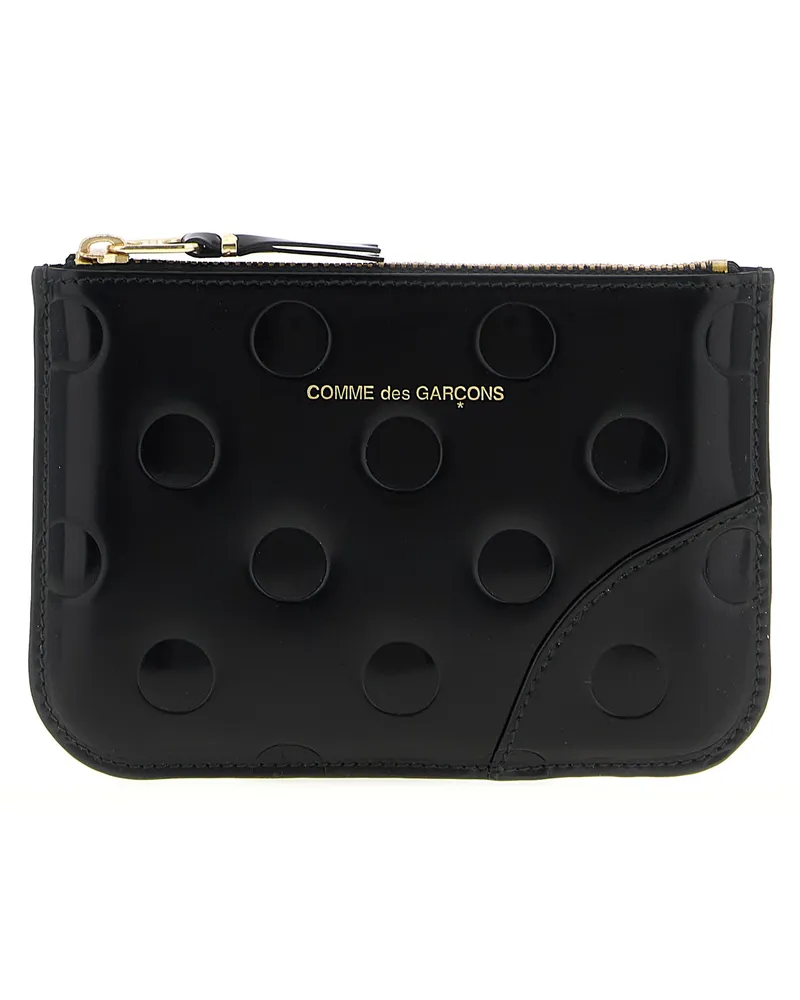 Comme des Garçons Polka Dots geprägt' Geldbörse Black
