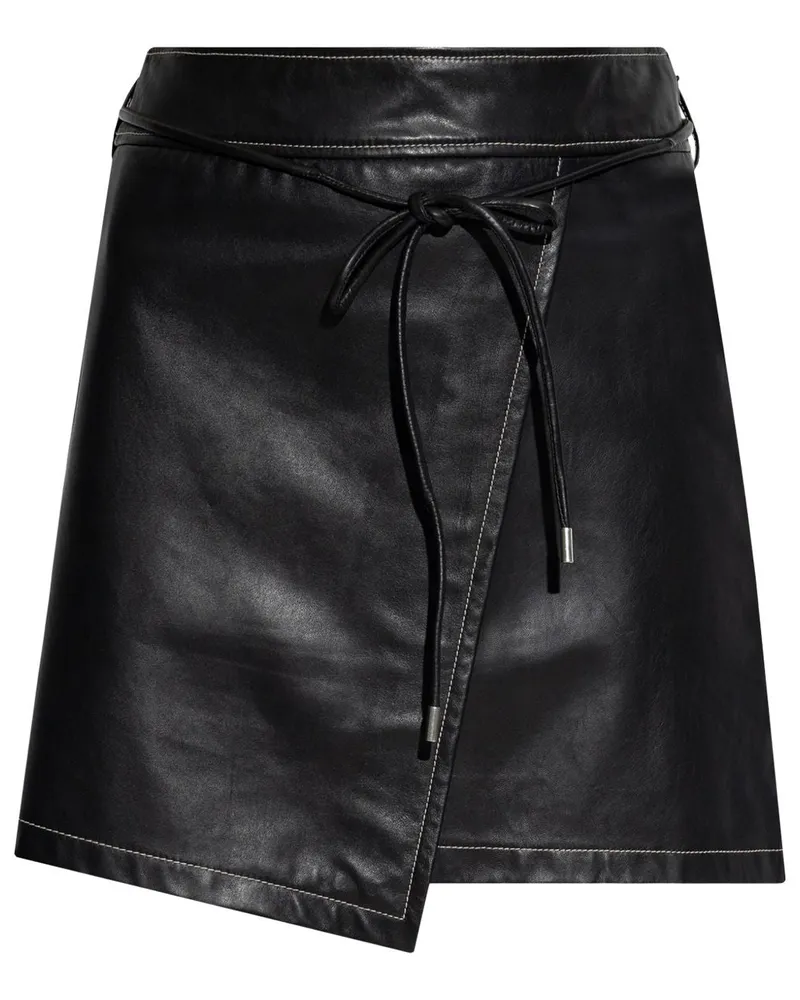 Paul Smith PS von Paul Smith Leder Minirock Black
