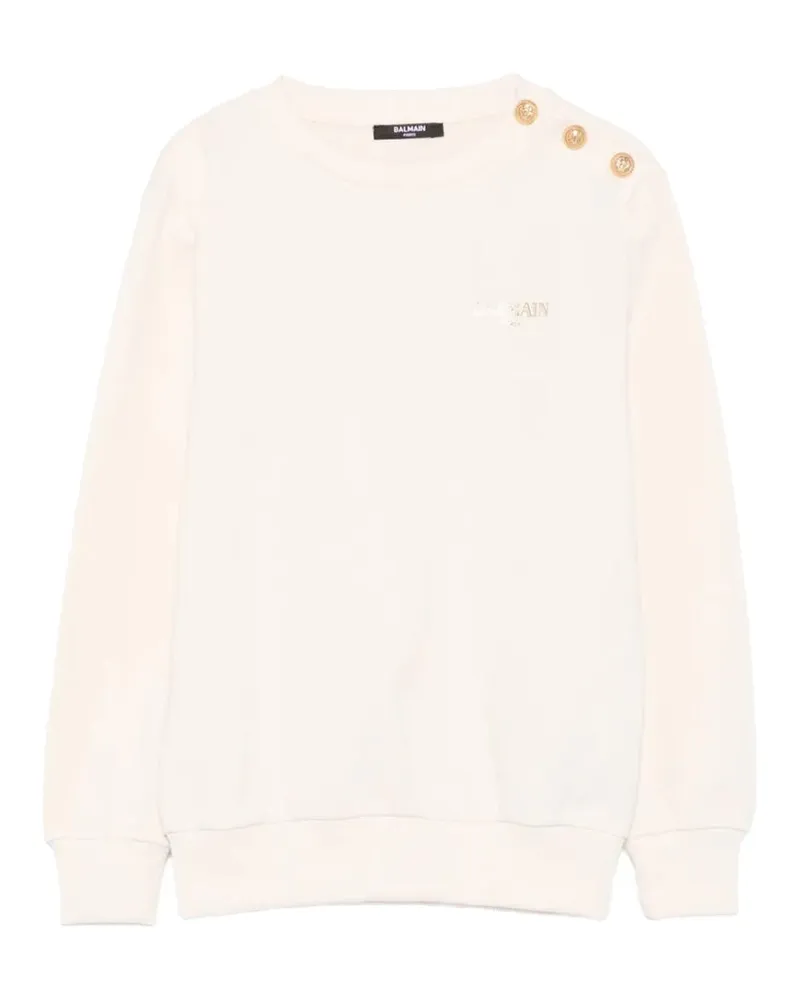 Balmain Sweatshirt mit Logo Black