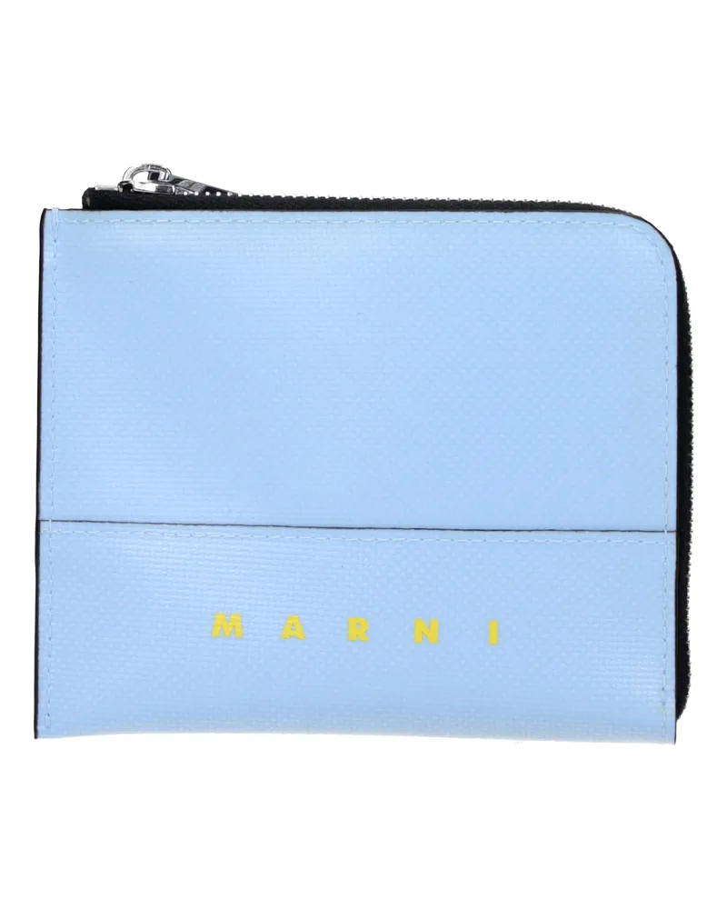 Marni Coin Portfolio Man Polyurethanblau/Blau -