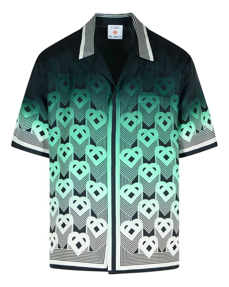 Casablanca Paris Green Seidenhemd Green