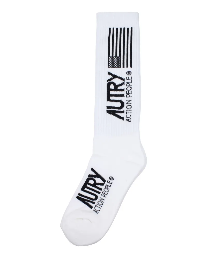 AUTRY Socken & Socken Männer Baumwoll weiß/schwarz -