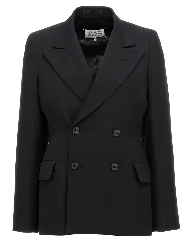 Maison Margiela Double Breasted Blazer Schwarz