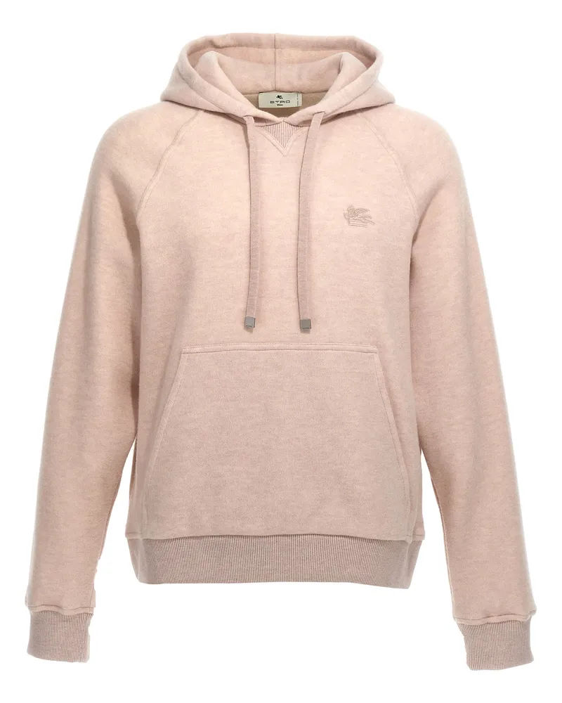 Etro Logo Stickerei Wollhodie Beige