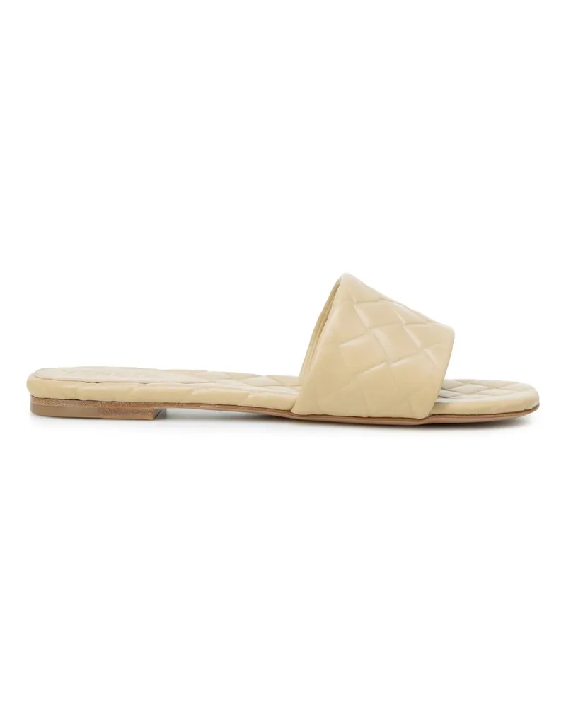 Bottega Veneta Amy Ledersandalen Beige