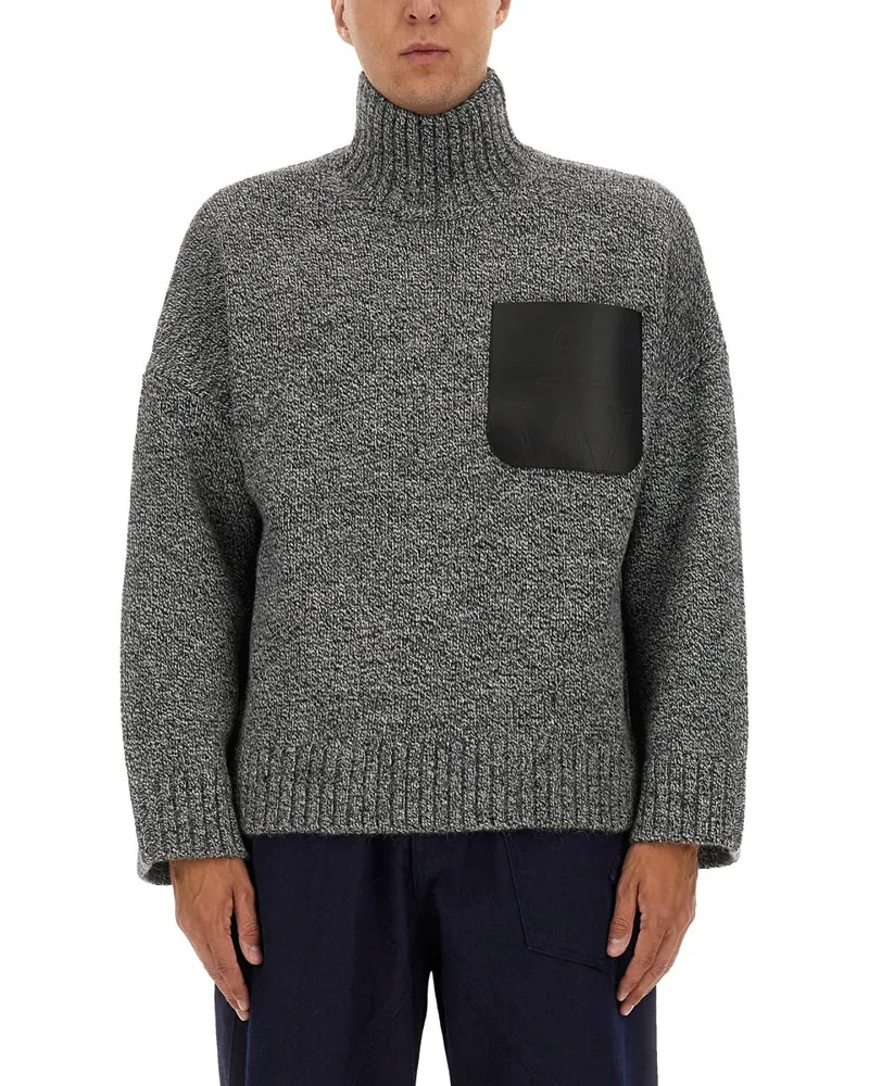 J.W.Anderson JW Anderson Rollkragenpullover Hemd Grey