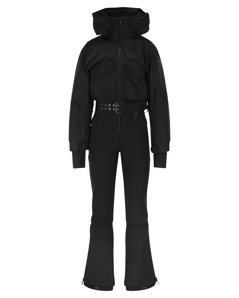 Moncler gepolsterter Skianzug mit Kapuze Black