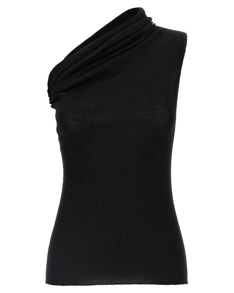 Rick Owens Athena“ Strickoberteil Black