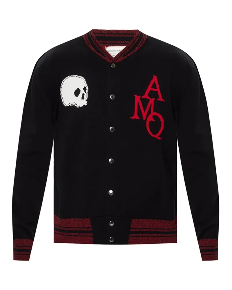Alexander McQueen Strickjacke strickte Schwarz