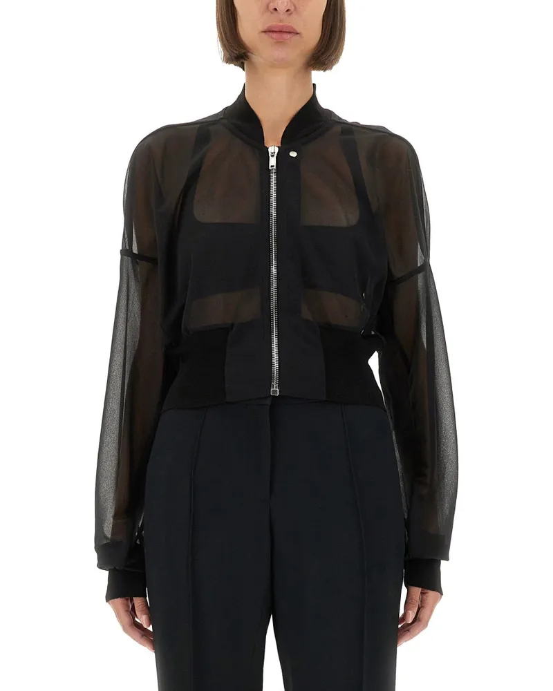 Rick Owens Lilies Flug" Jacke Black