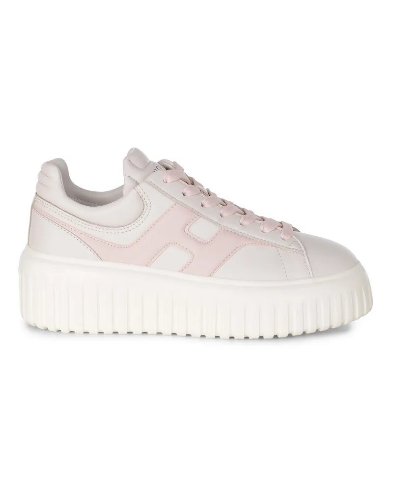 Hogan H Stripes" -Sneaker aus Leder Ivory