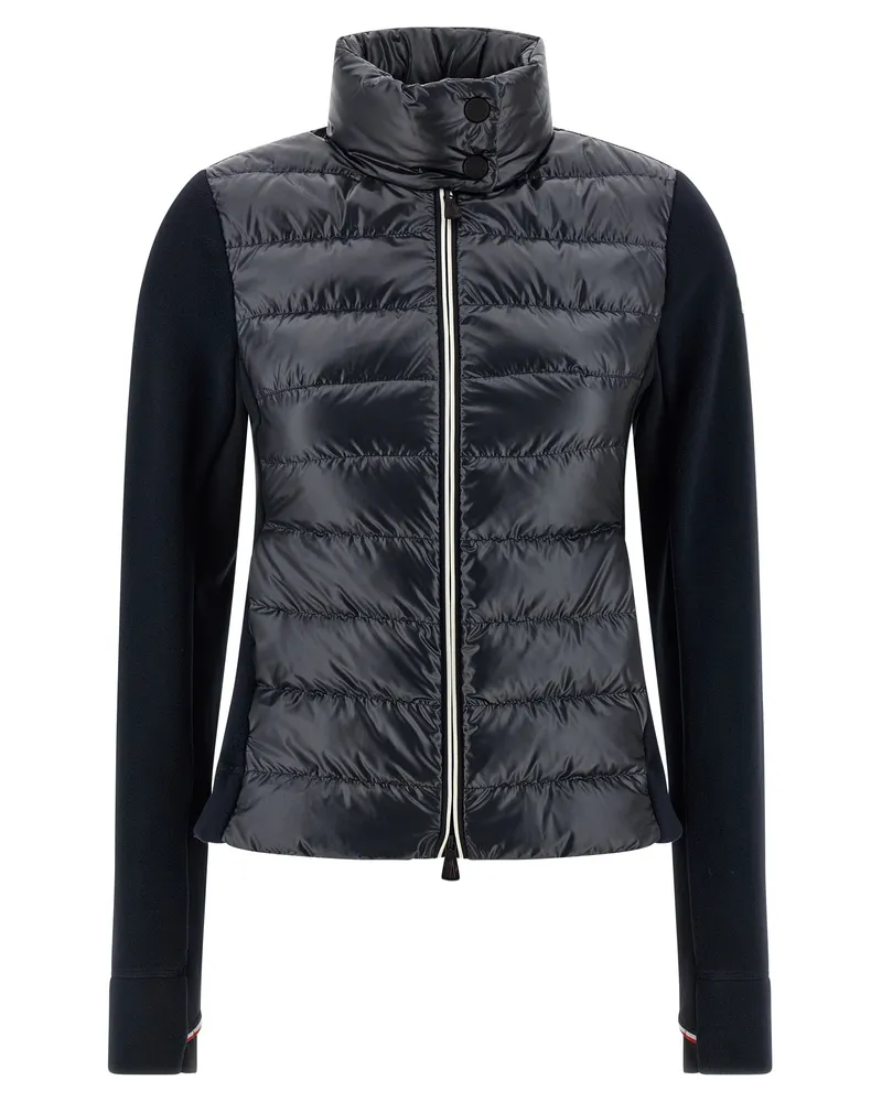 Moncler gepolstertes Weste-Sweatshirt Blue