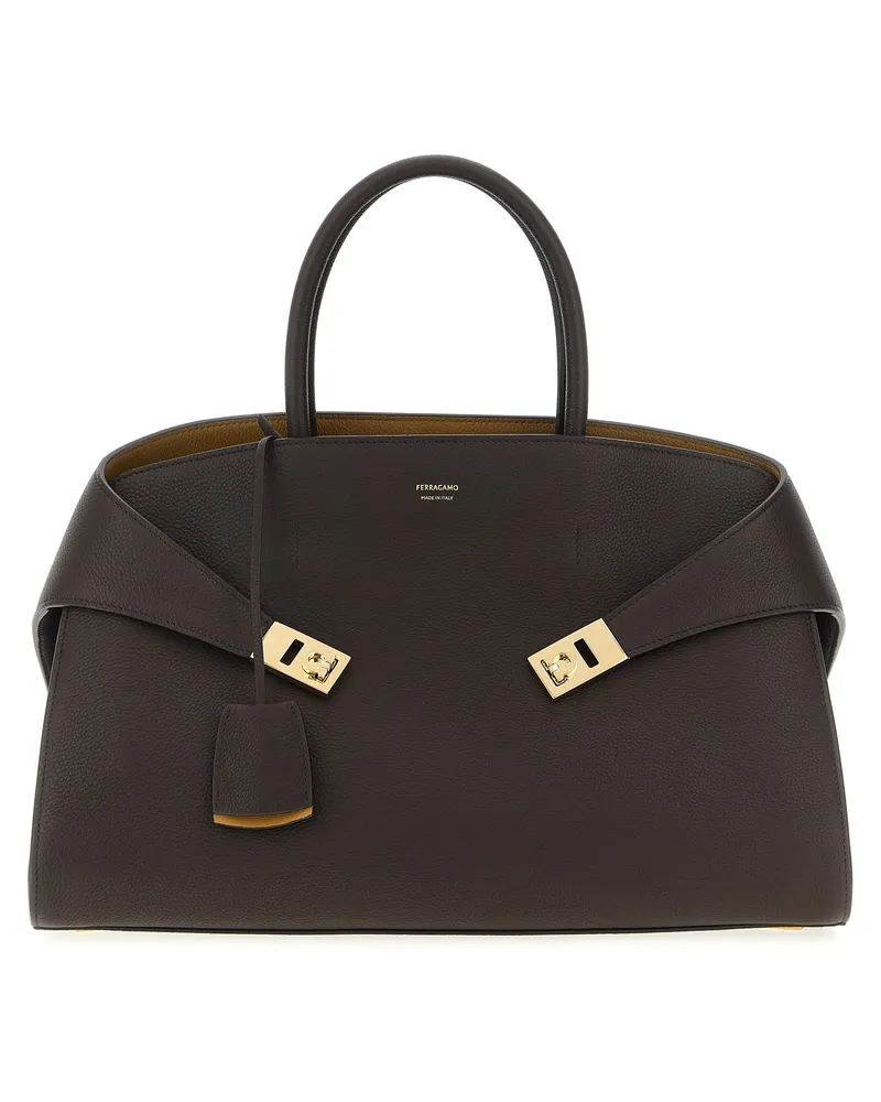 Ferragamo Umarmung M'Handtasche Brown