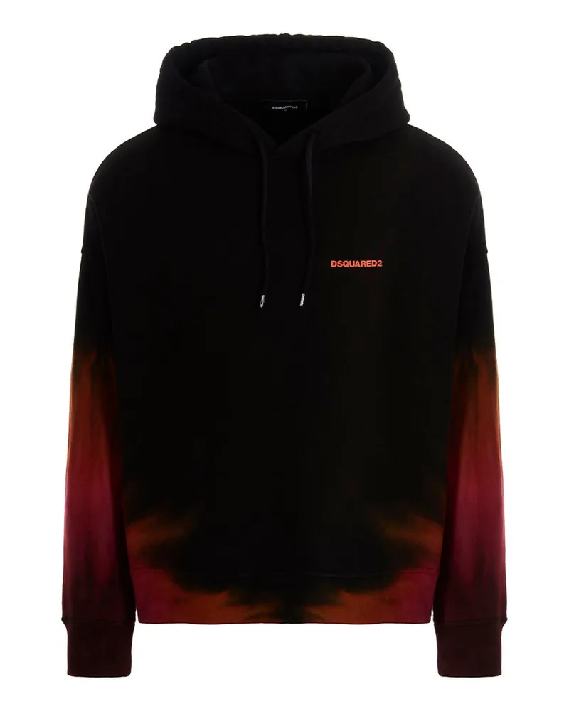 Dsquared2 D2 Flame' Hoodie 'Hoodie Black