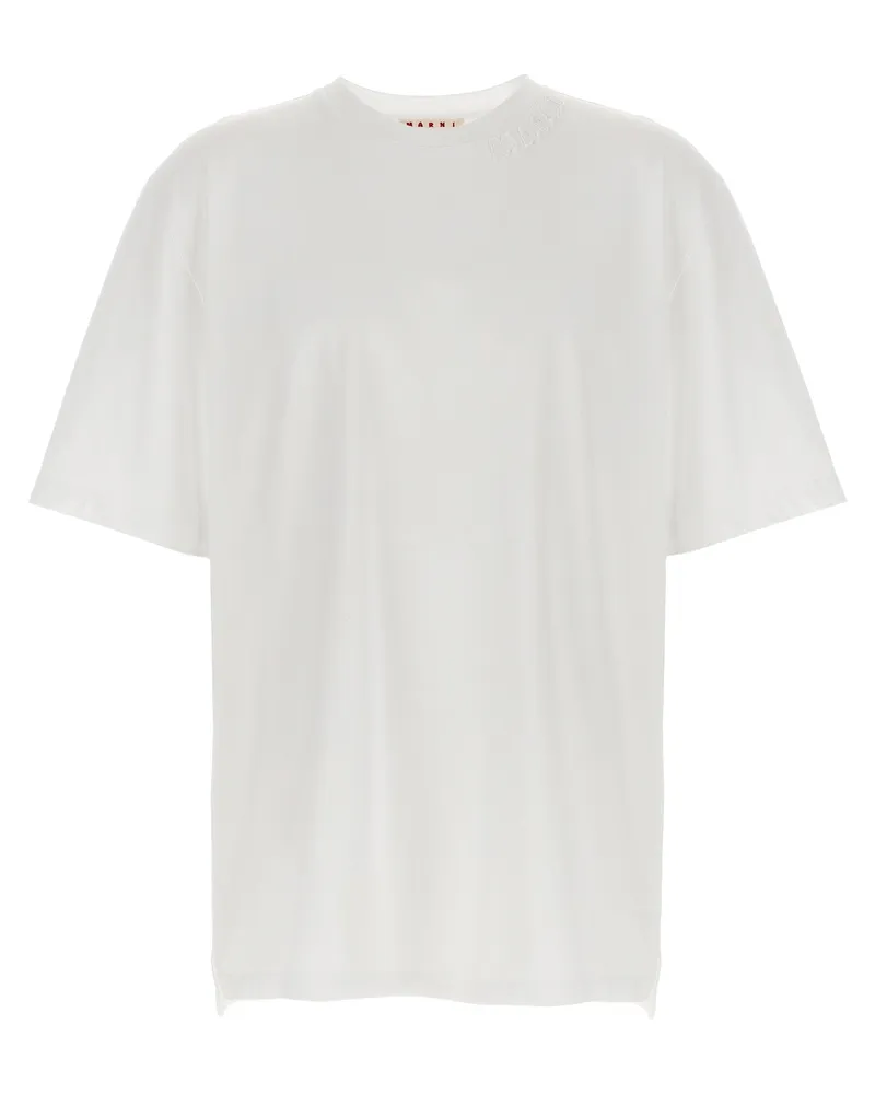 Marni Logo Patch T -Shirt White