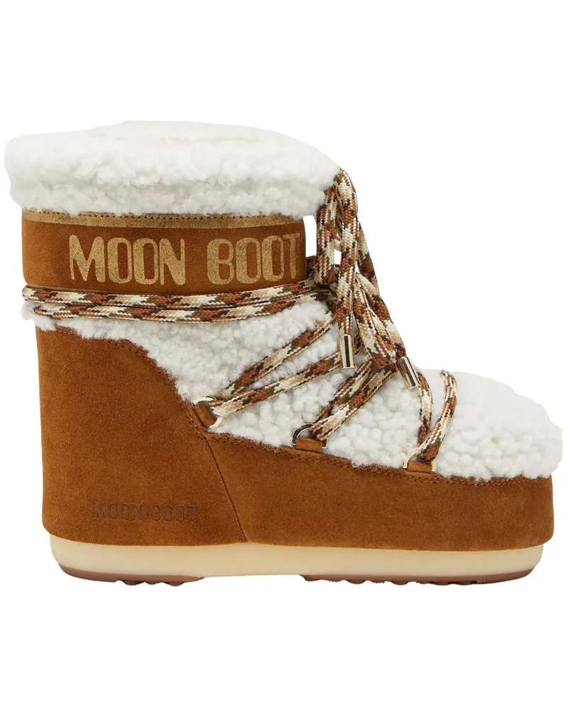 Moon Boot Flache Schuhe Braun Brown