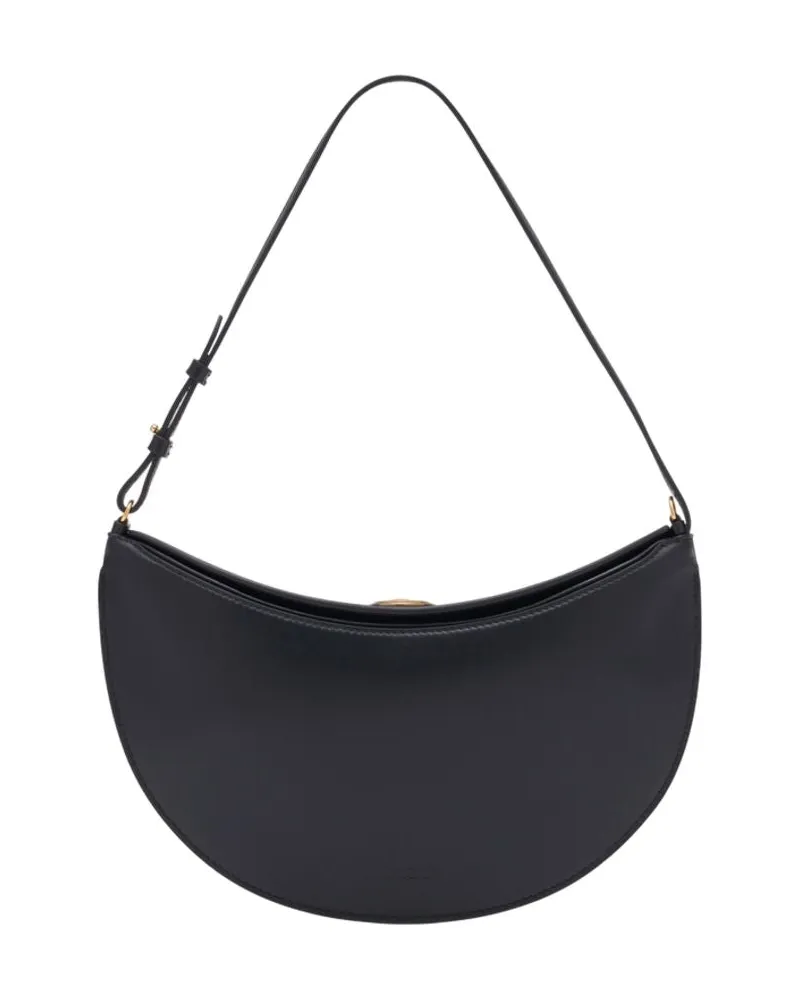 Jacquemus Le Petit Calisso Rond  Leder schwarz Schwarz