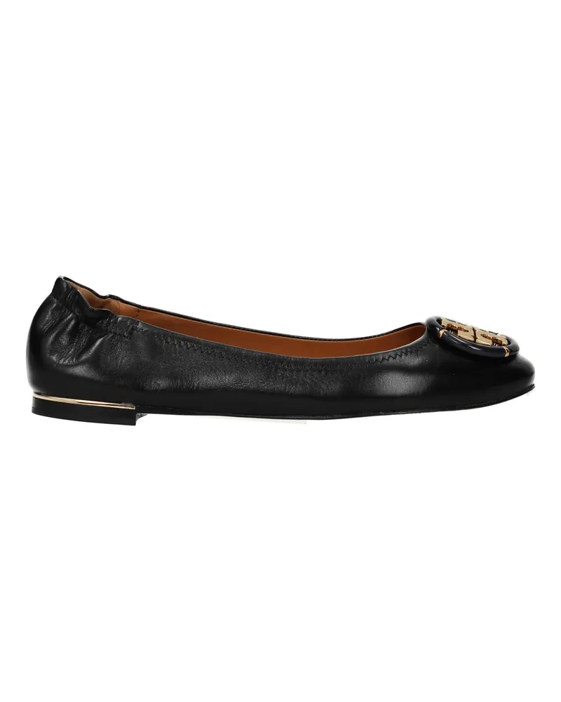 Tory Burch Minnie Ballerinas Damens Schwarzes Leder -