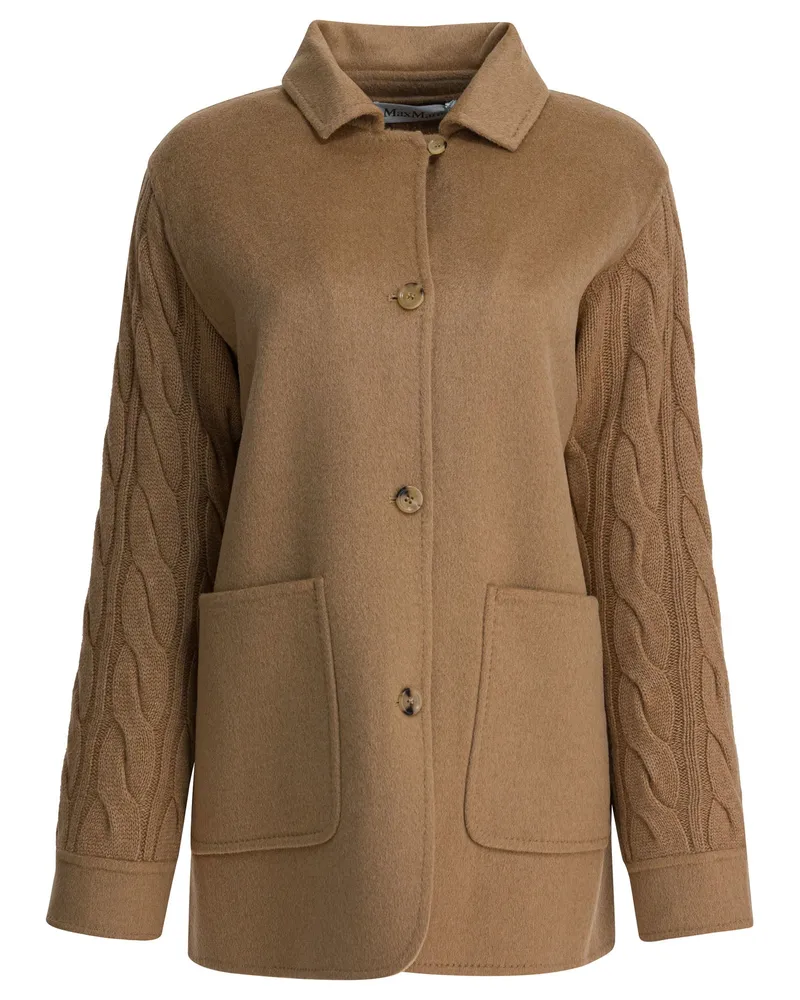 Max Mara Mantel in Kamel Brown