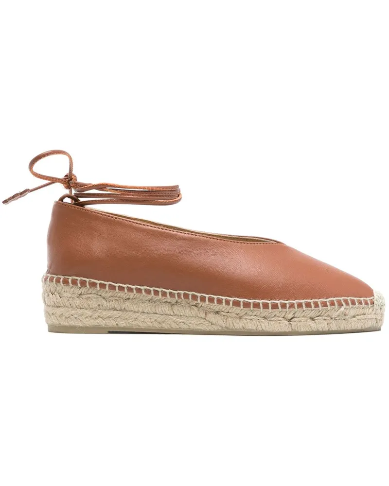 Castañer Gea Leder Espadrilles Leather
