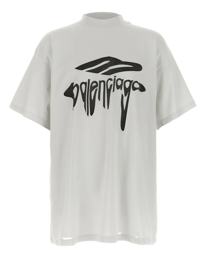 Balenciaga 3 B Liquefied“ T-Shirt White