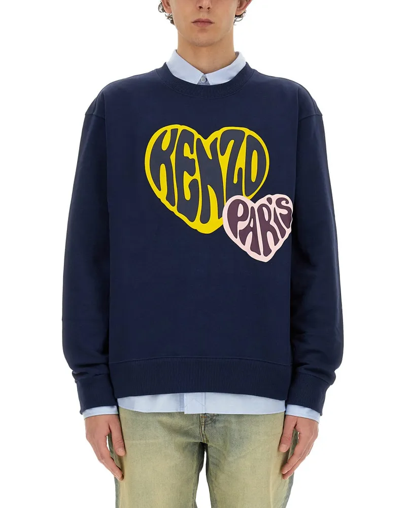 Kenzo Sweatshirt mit Logo Blue