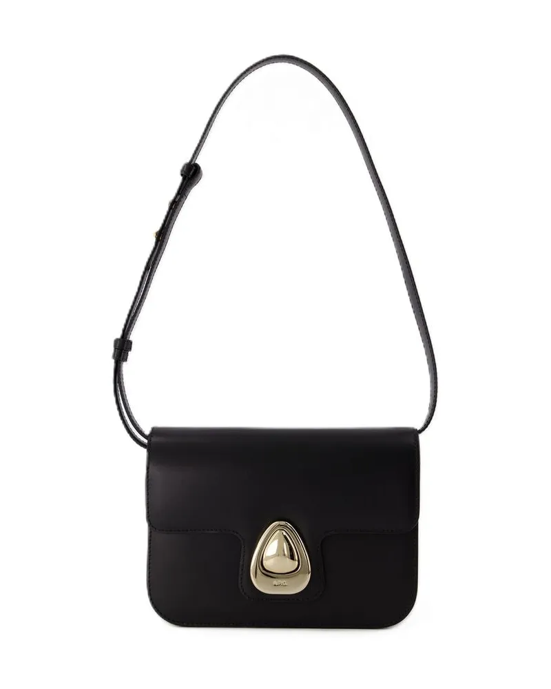 A.P.C. Astra Small Crossbody A.P.C Leder schwarz Schwarz
