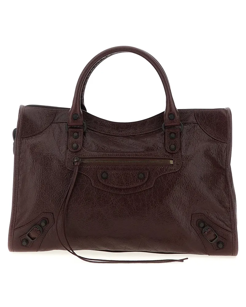 Balenciaga Le City Bag M' Handtasche Bordeaux